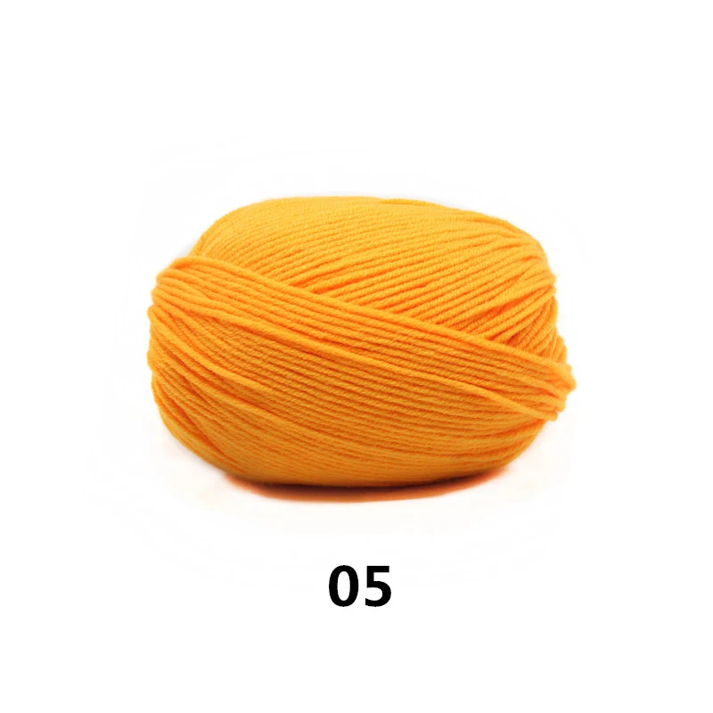 05 1pc 1 шт. кроше Пряжа Хлопок Детская Пряжа молочного оттенка хлопок крючком нитки для ручного вязания шерстяная линия для детей - Цвет: 05 1pc
