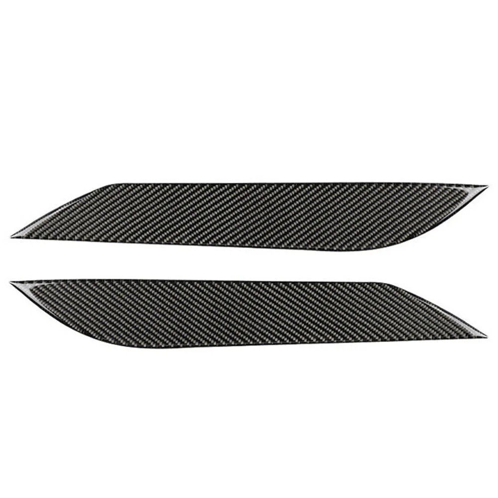 

Carbon Fiber Headlight trim Cover Eyelid Parts Sticker 1 Pair Car Decal