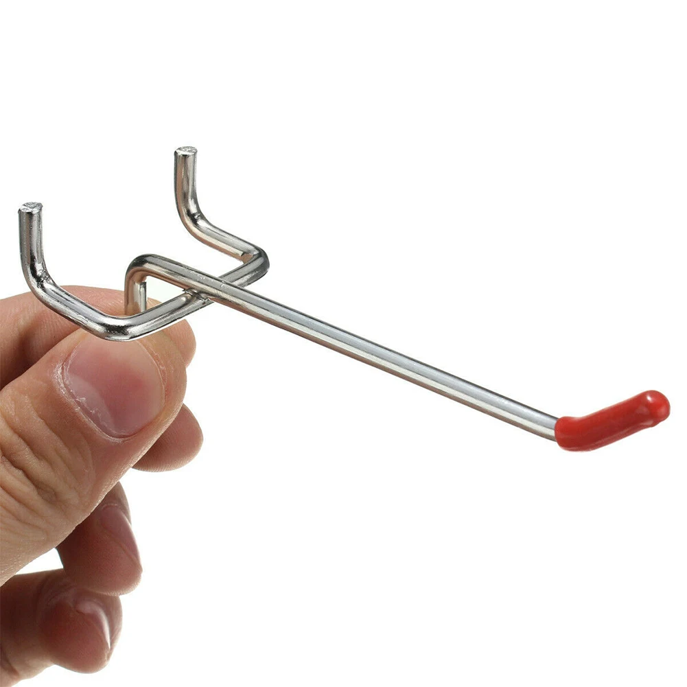 10 шт. Дисплей вешалка Pegboard крюк мастерская железных инструментов настенный