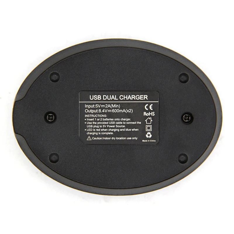 Двойное зарядное устройство Usb для Lp-E6 Lp E6 Lpe6 камера батарейный блок Canon 5D Mark Ii Iii 7D