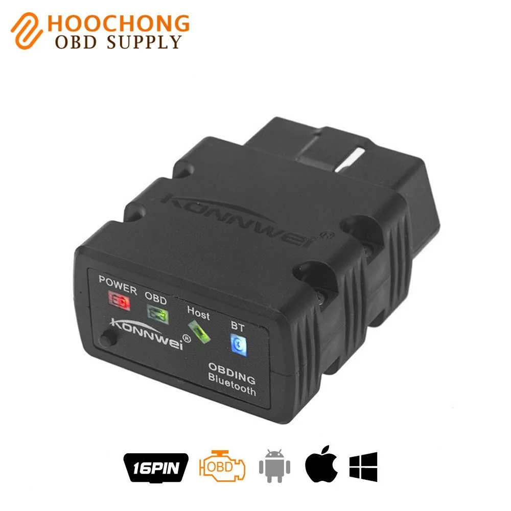 Konnwei KW902 ELM327 V1.5 Bluetooth/Wifi OBD2 OBDII CAN-BUS диагностический Автомобильный сканер инструмент работает на iOS iPhone Android телефон