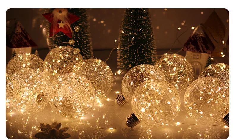 10 см размер, прозрачная медная гирлянда в форме сот, 3M, Guirlande Led Noel, декор для рождественской гирлянды на окно