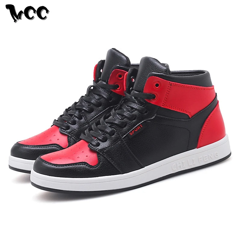 Мужские кроссовки с высоким берцем на шнуровке повседневная обувь классические