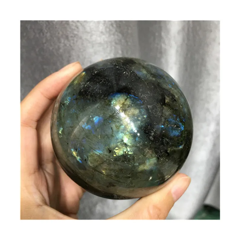 

Natural Labradorite Sphere Crystal Healing Gemstone For Decoration