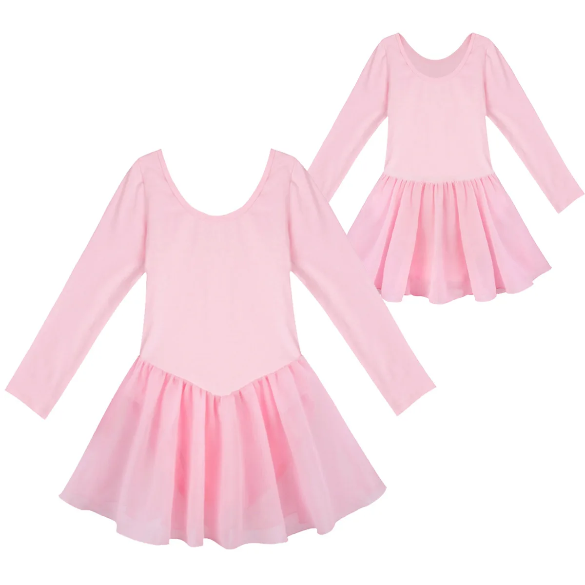 Girls Kid Professional Ballet Tutu Dress Long Sleeve Dancewear Gymnastics Leotard Lyrical Ballerina Dance Costumes | Тематическая