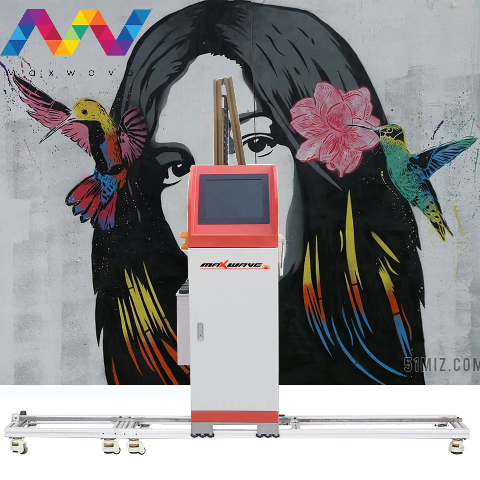 Kopen Commerciële 3D Plotter Muur Printer Verticale Zeescapes Fabrikant Muur Art Printing Machine