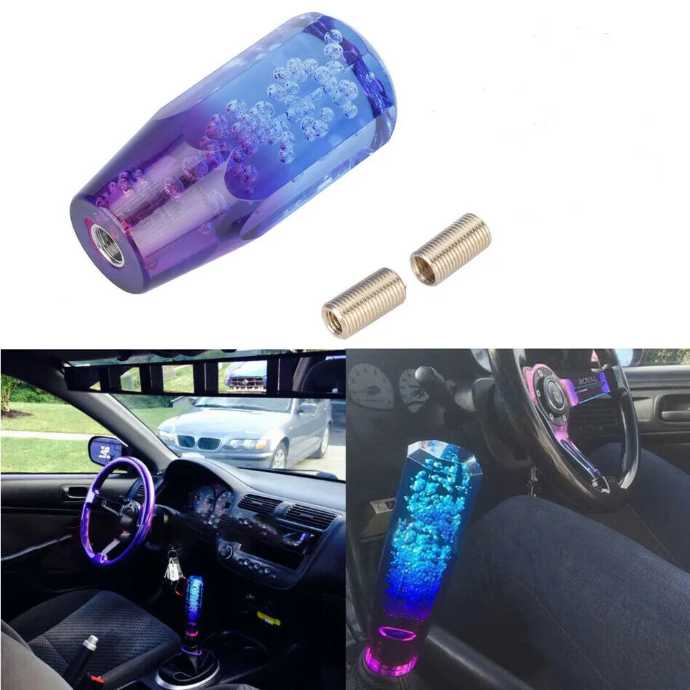 

Car Shift Knob Stick Interior Inner Blue-Purple Replacement Accessories
