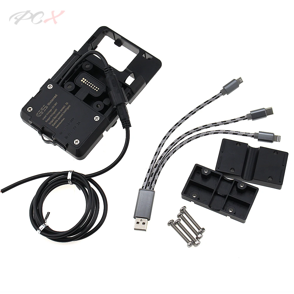 Черный Кронштейн для навигации держатель смартфона GPS DL 1000 V-Строма vстрома 2017 2018 |