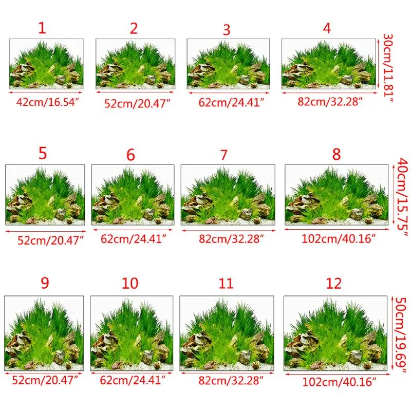 Фон с изображением аквариума 3D двусторонний пейзаж океана плакат Декор | Дом и