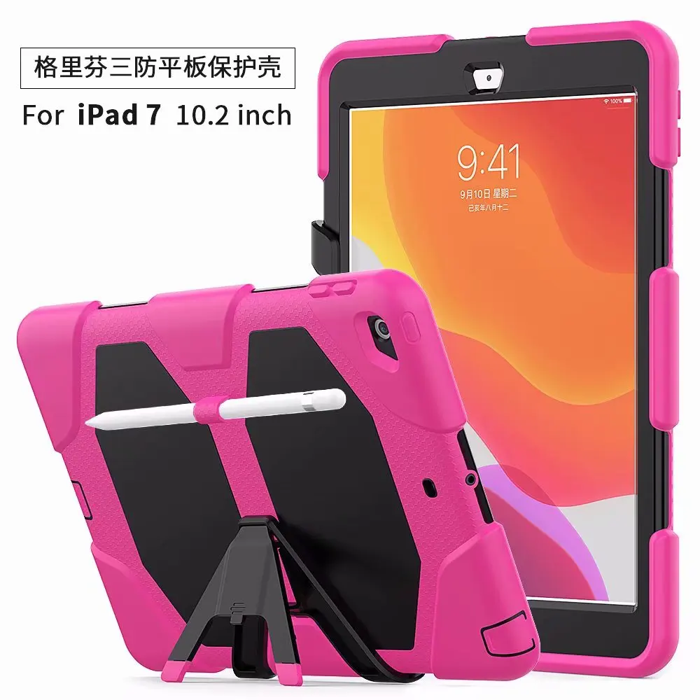 

Водонепроницаемый чехол для планшета для нового IPad 7-го поколения Pro 10,2 дюйма, 2019 дюйма, с защитой от ударов, грязи, песка, тяжелый чехол с подс...