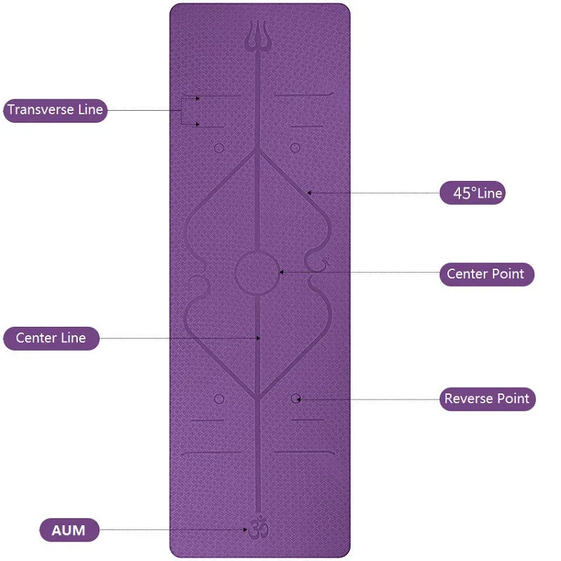 3 шт. 1 комплект 6 мм TPE коврик для йоги с леской тела нескользящий занятий фитнесом