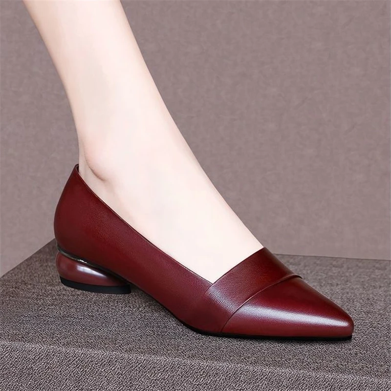 Cresfimix/женские классические черные туфли-лодочки высокого качества без застежки