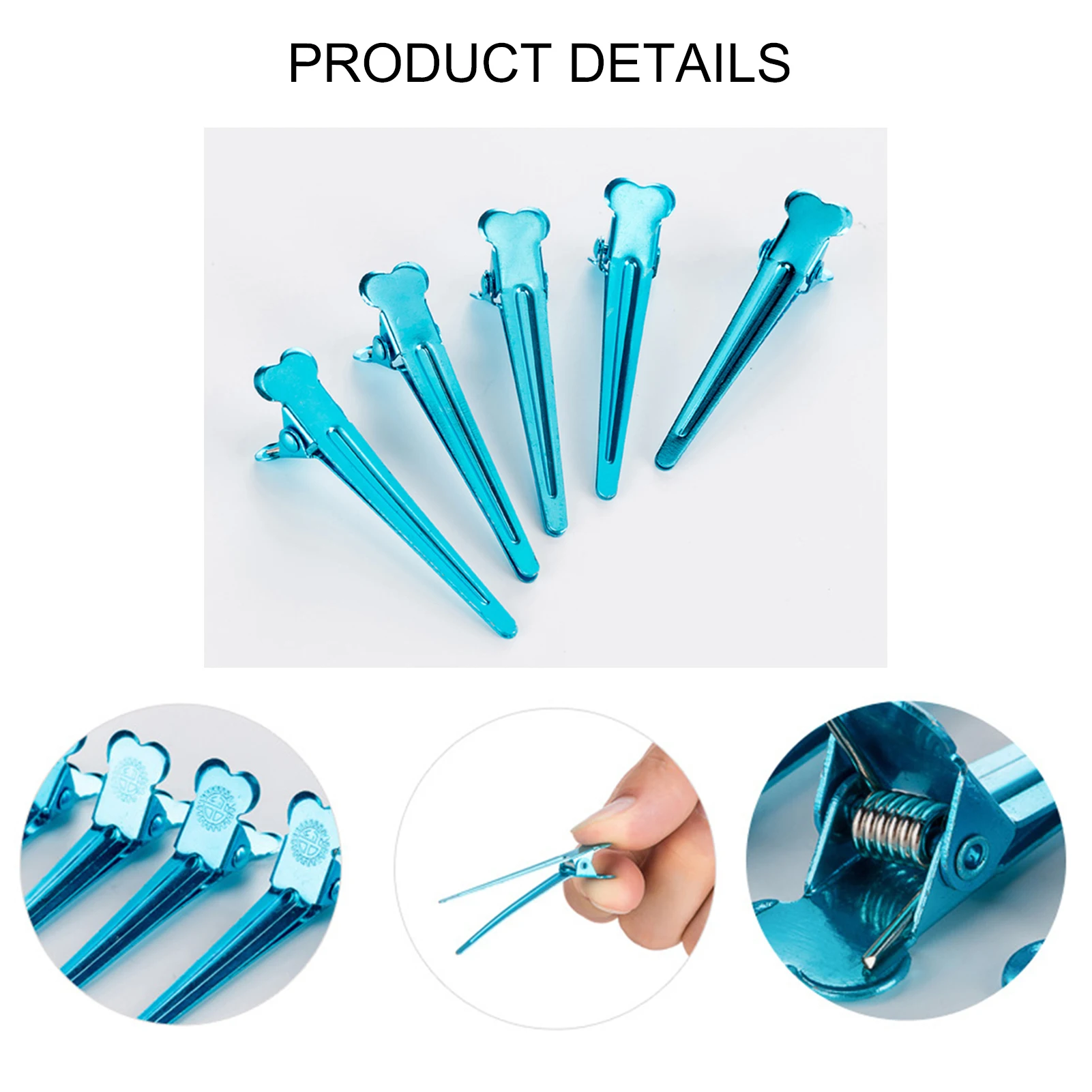 

50Pcs/Set Solid Color Alligator-shaped Hairpin DIY Hairstyle Bang Clip Barrette Girl Hair Claw Hair Clips Hair Accessories