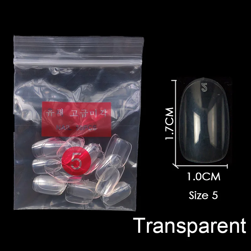 Transparent-5 Купите некоторые размеры s коротких круглых накладных гвоздей полный размер ногтей 0 1 2 3 4 5 6 7 8 доступны 3 цвета накладные ногти для ногтей DIY - Цвет: Transparent-5