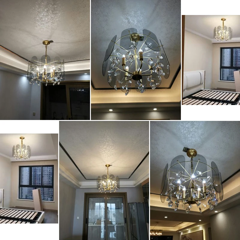 

Blue glass ceiling lamps copper kitchen fixture ceiling lamp dining modern brass chandeliers living room luxury lighting bedroom