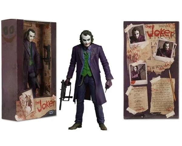 NECA THE JOKER HEATH LEDGER аниме Коллекционная Фигурка Бэтмена Темного рыцаря 7 | Игрушки и