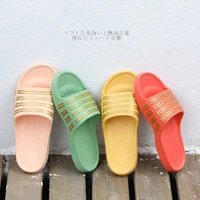 fashion candy colored slippers simple classic slippers bathroom non slip couple slippers mens slippers indoor mens house shoes