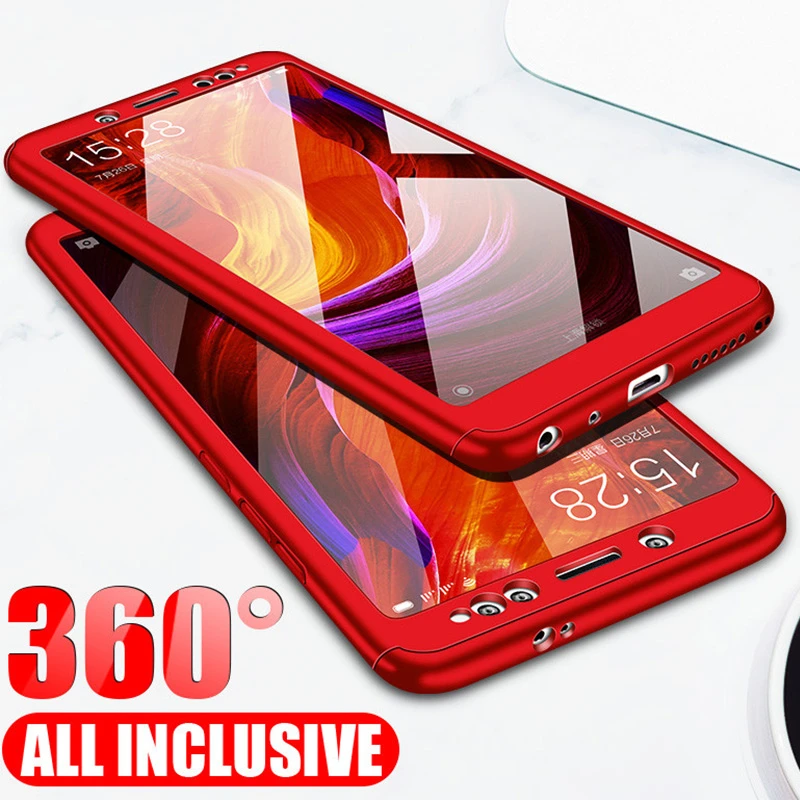 360 Защитный чехол на весь корпус для Xiao mi Red mi Note 8 7 6 5 Pro 7A чехол для телефона s On Xiomi mi 9 SE 9t mi 9t с закаленным стеклом