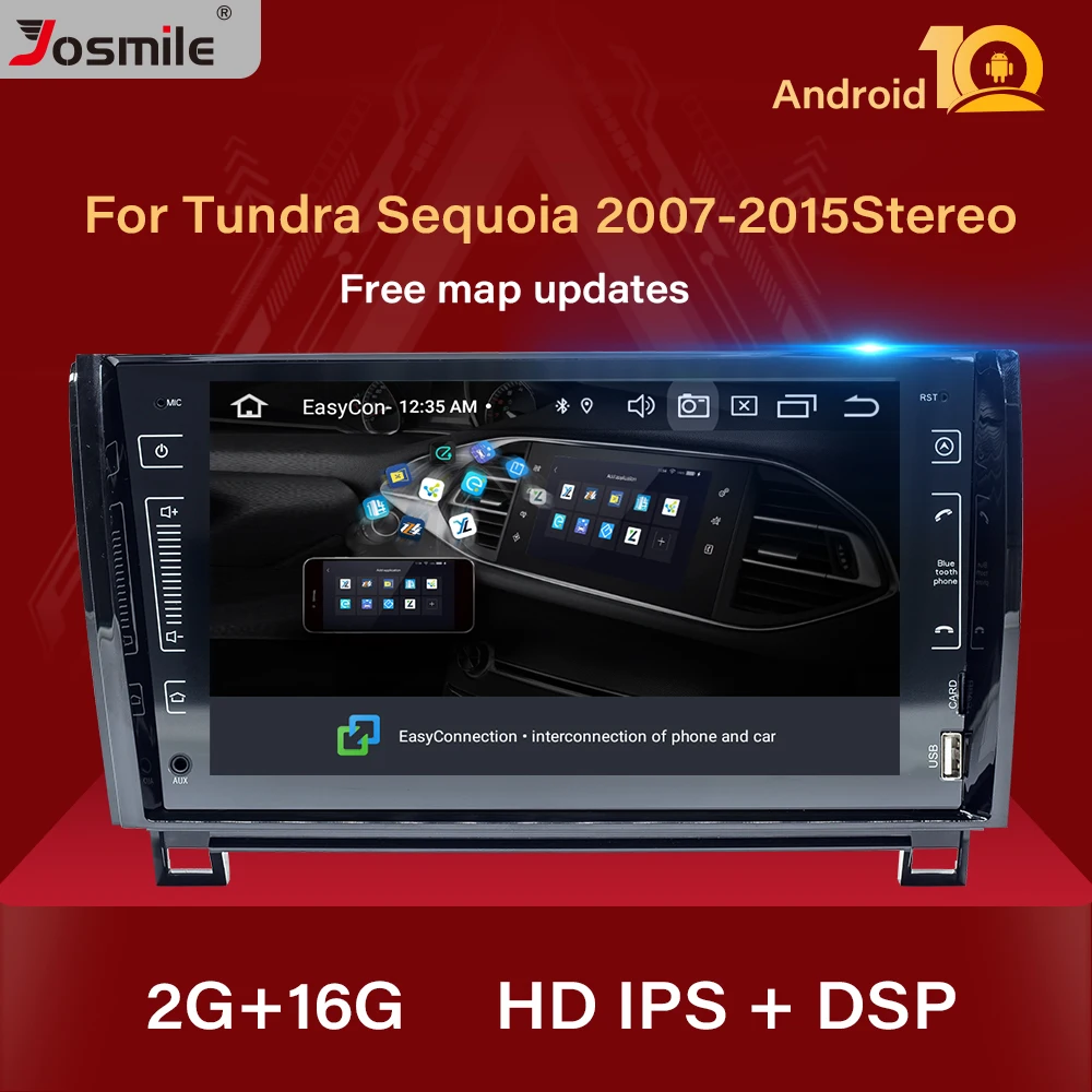 2 Din Android 10 Автомобильный мультимедийный плеер для Toyota Tundra Sequoia 2007 2008 2009 2010 2011 2012 2013