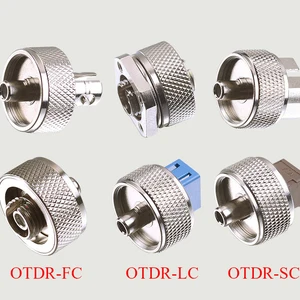 otdr transfer connector fc st sc lc adaptor otdr fiber optic connector for optical time domain reflectometer fiber adapter free global shipping