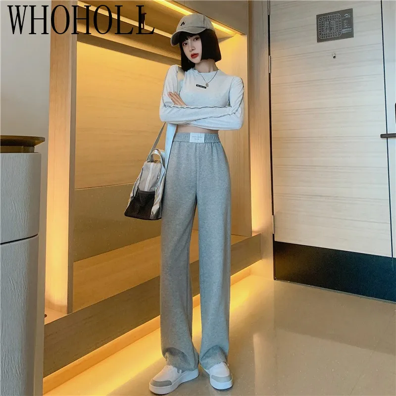 

Straight Pants Women BF Style Chic Trendy Ladies Ankle-Length Trousers Summer New All-match College Classic Teens Pantalones Hot