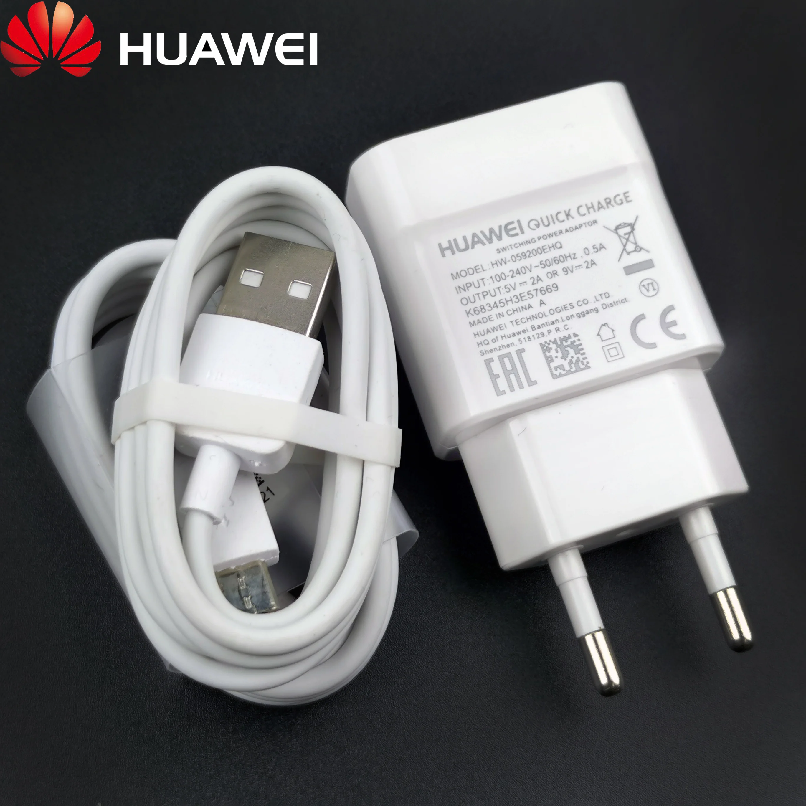 Оригинальное быстрое зарядное устройство Huawei P30 Lite Mate 30 QC2.0 18 Вт EU дорожный