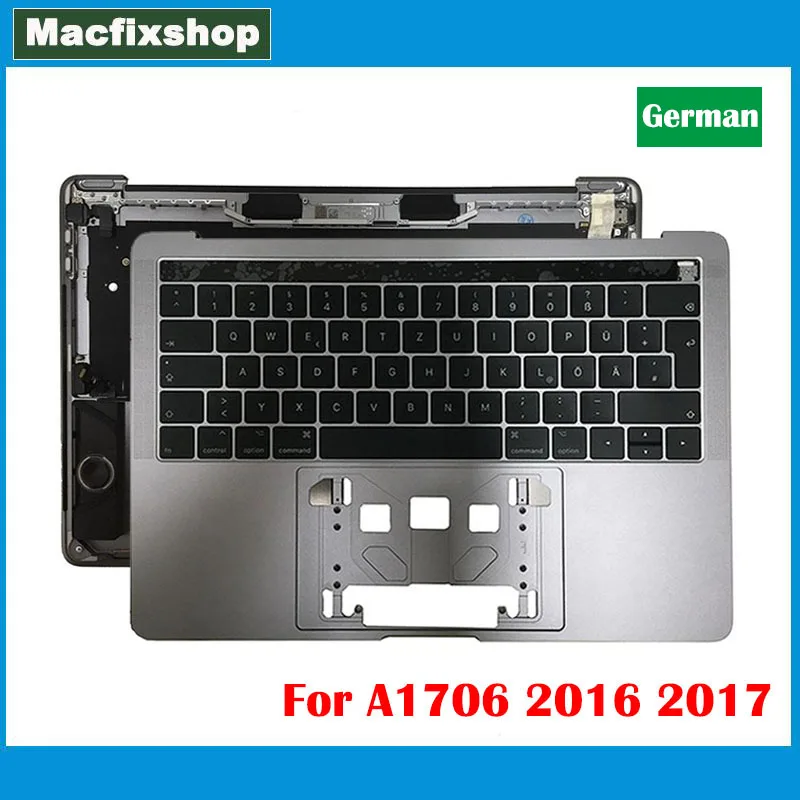 Оригинальный верхний чехол GER A1706 с упором для рук Macbook Pro Retina немецкой клавиатурой