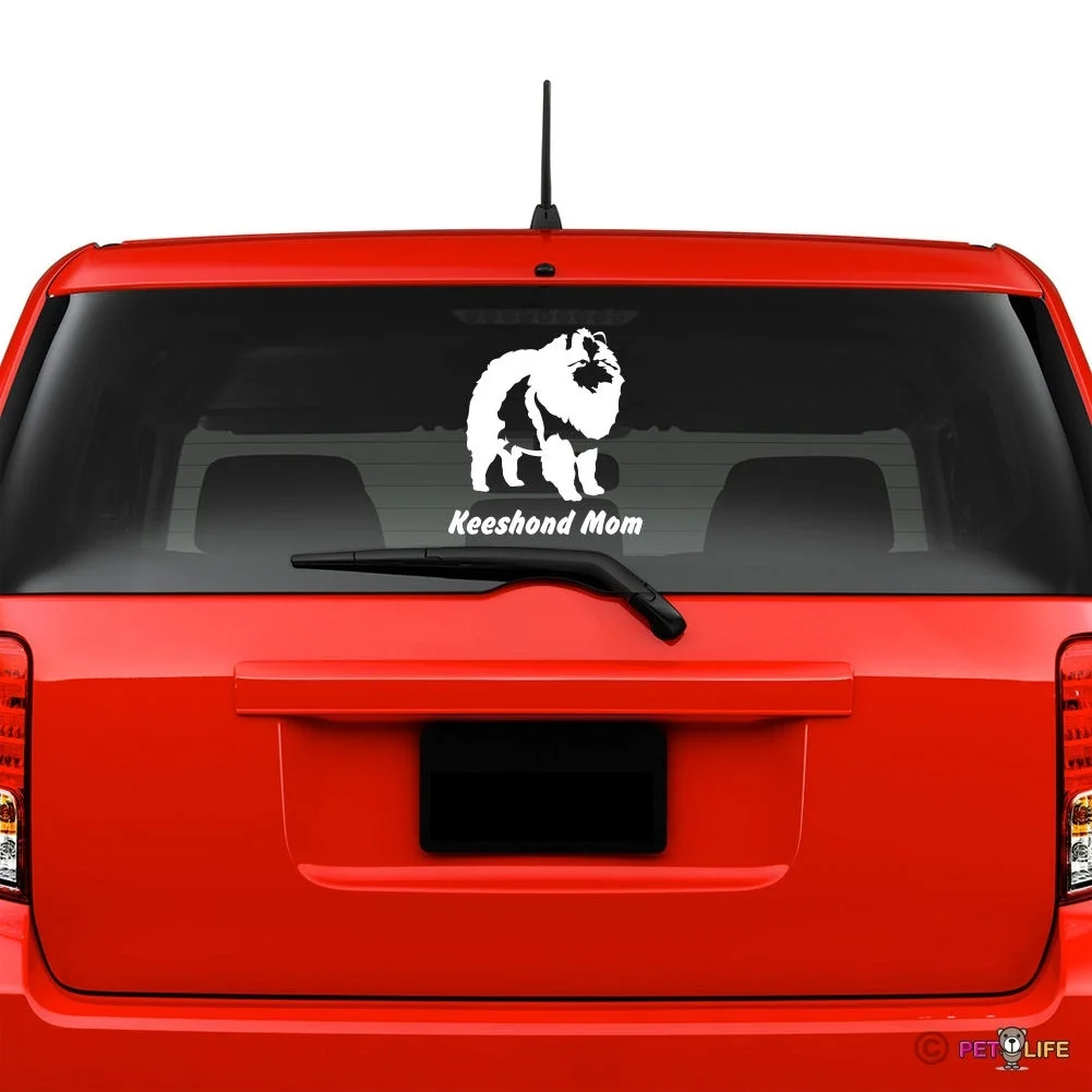

For Keeshond Mom Windshield Sticker Vinyl Auto Window v2 kees car decals