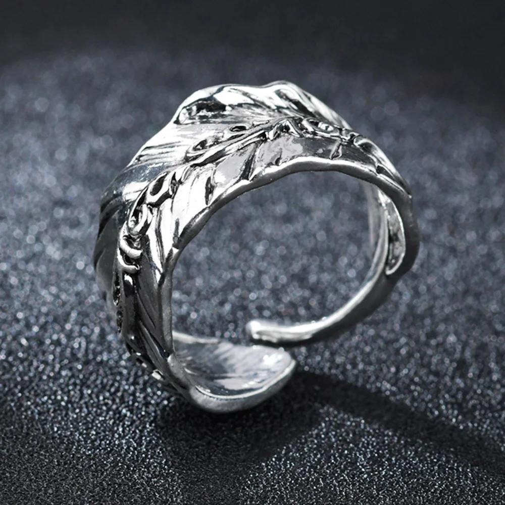 Кольцо регулируемое свадебное с перьями для мужчин и женщин индивидуальное