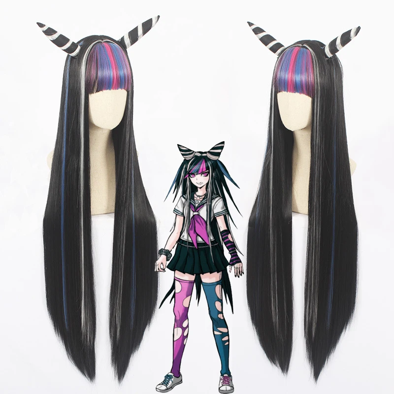 

Anime Danganronpa Dangan Ronpa Mioda Ibuki Cosplay Wigs 100cm Long Heat Resistant Synthetic Hair Danganronpa 2 Cosplay Costumes