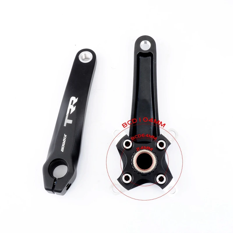 

GOLDIX MTB Crankset 104BCD 170mm Bicycle Chainring Narrow Width Bike MTB with Bottom for SRAM SHIMANO