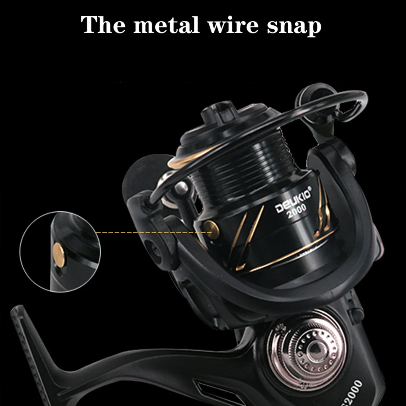 

1PCS CS2000/CS3000 Fishing Reel Metal Spool Mini Fishing Spinning Wheel for Saltwater Lures Carp Line Fishing Reels Accessories