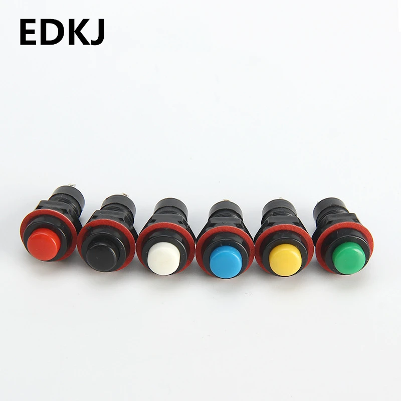 2 шт. DS 211 213 кнопочный переключатель 220 В без замка/самоблокирующийся Круглый DS211