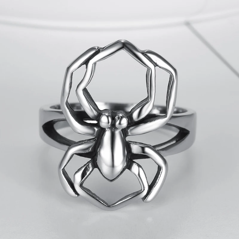 Размер 5-11 крутые украшения в стиле панк готихэллоуин винтажные из нержавеющей