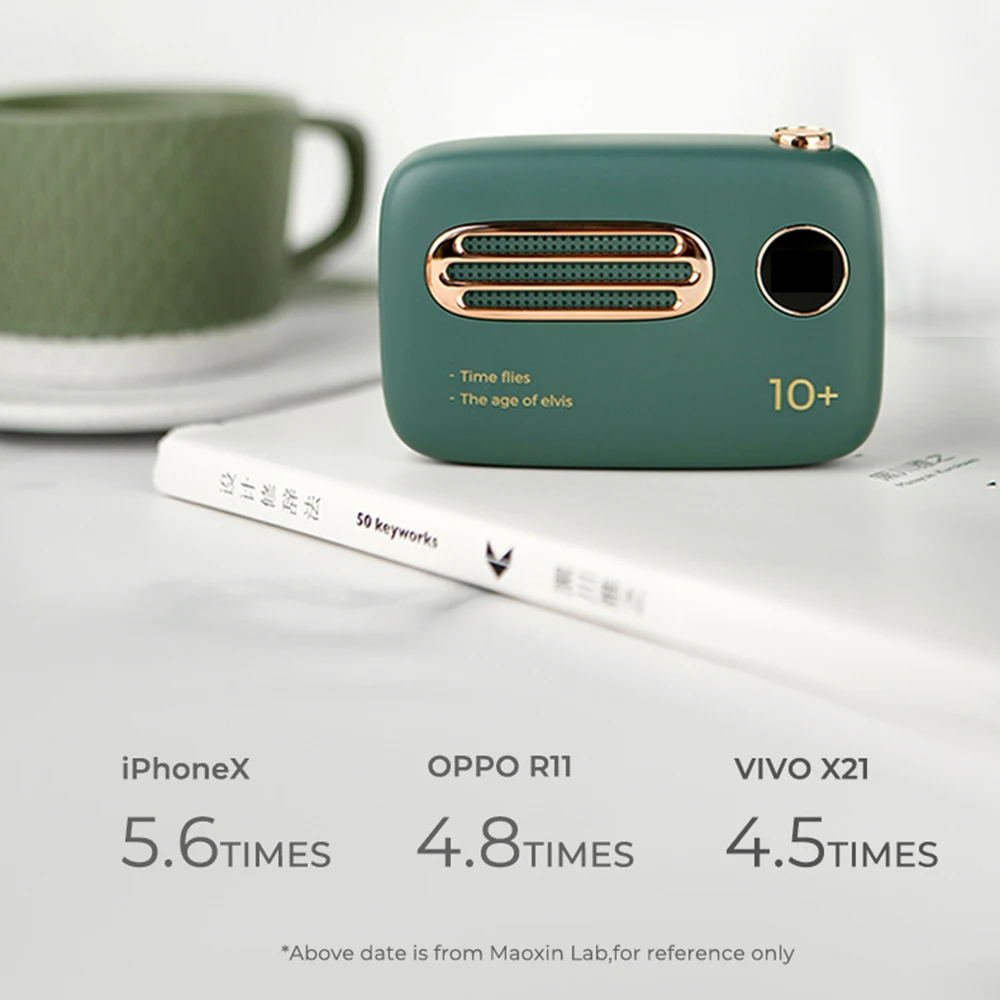 Mini Cute T37 портативное зарядное устройство 10000 мач светодиодный цифровой дисплей