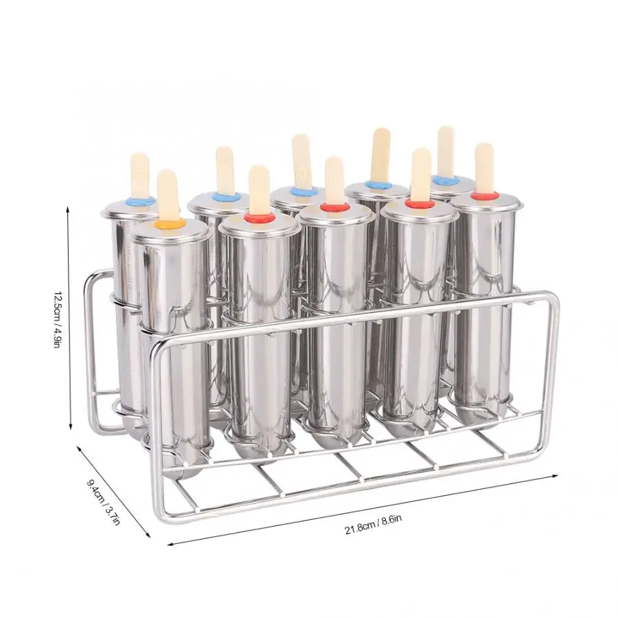 Женская форма для мороженого из нержавеющей стали с деревянной палочкой