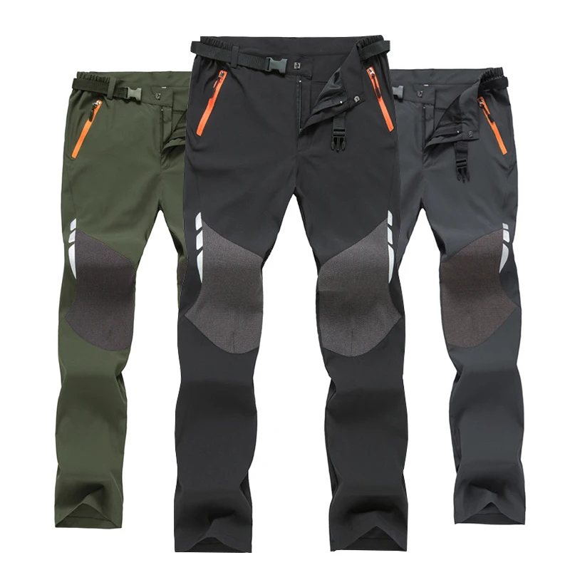 Мужские зимние спортивные флисовые велосипедные брюки TWTOPSE Водонепроницаемые