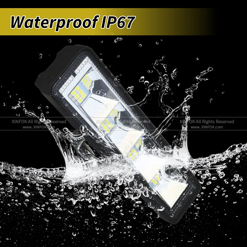 Автомобильный светодиодный прожектор Xinfok 3030 SMD 12-24 в пост. Тока 72 Вт 6500 к