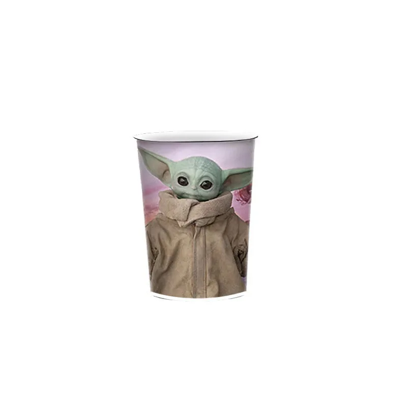 Star Wars Party Yoda Theme Supplies Paper Tablecloth Cup Plate Cap Balloon Stickers Boy Birthday Decoration Kids Toy | Дом и сад