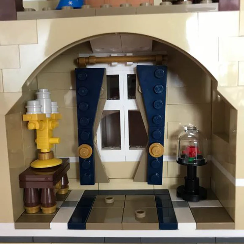 Disneys Принцесса замок совместим с lEGOED 71040 16008 строительные блоки кирпичи