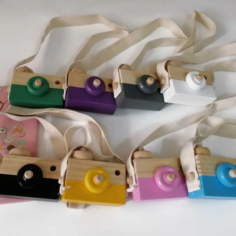 Камера деревянные игрушки милые скандинавские детские подвесные камеры фото