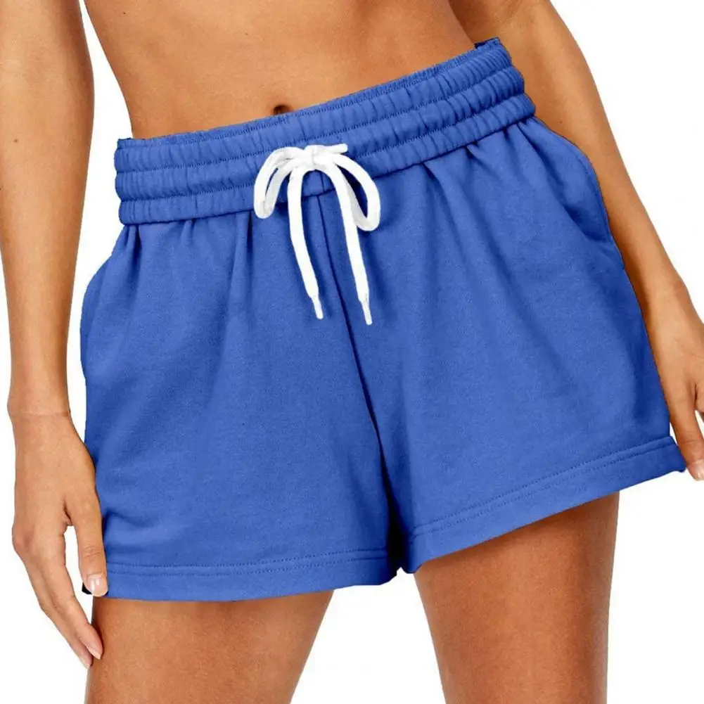 

Шорты женские спортивные, с высокой талией, эластичной талией и шнурком