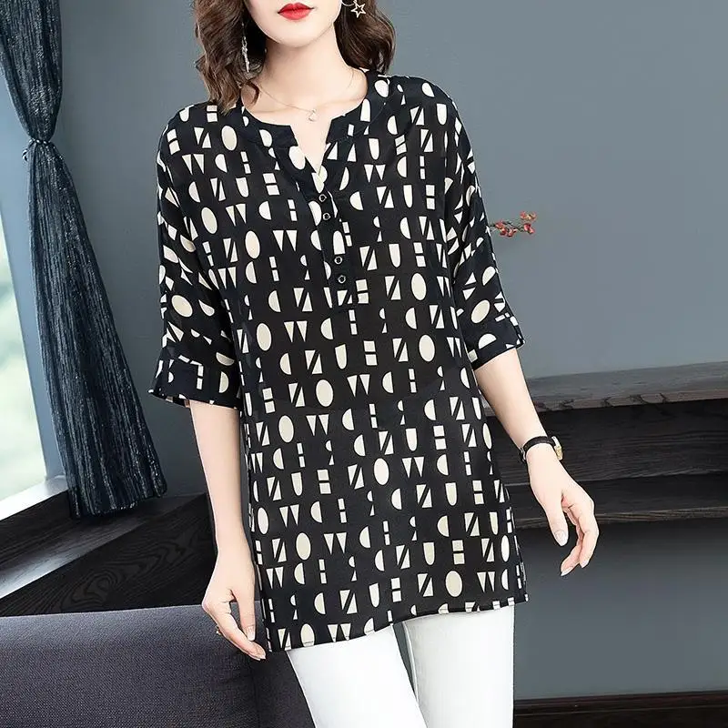 

Women's spring and summer 2021 new fashion print retro western style loose belly cover leisure