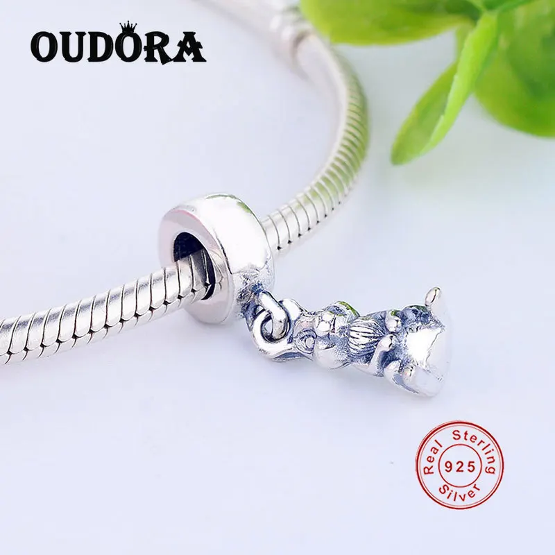 Подходит к оригиналу Pandora очаровательный 925 стерлингового серебра браслет белка