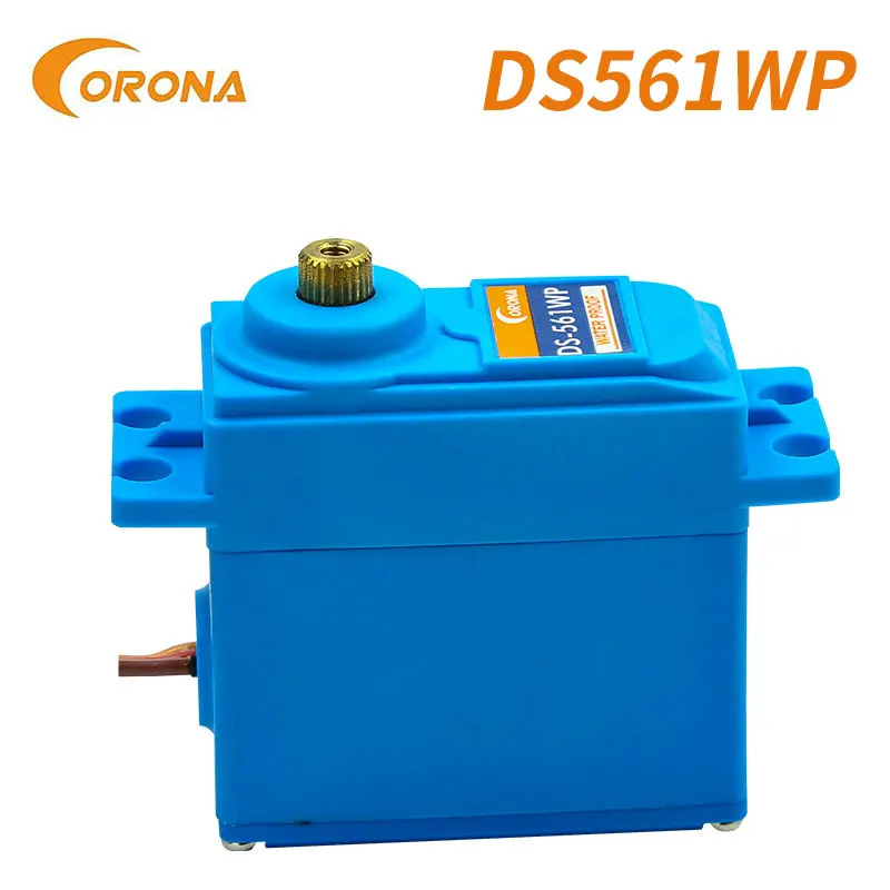 Корона DS561WP 10кг 0,16сек водонепроницаемый металлический сервомотор стандартного размера для управления RC-автомобилем, полетом самолета.