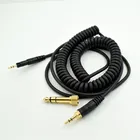 Сменный аудиокабель для наушников Sennheiser HD518, 598, 595, 6,35 мм, запасные части, пружинный кабель для наушников Audio-Technica, M40X