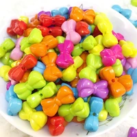 30pcs 1018mm mixed color bowknot shape acrylic beads for jewelry making diy necklace bracelet accessories