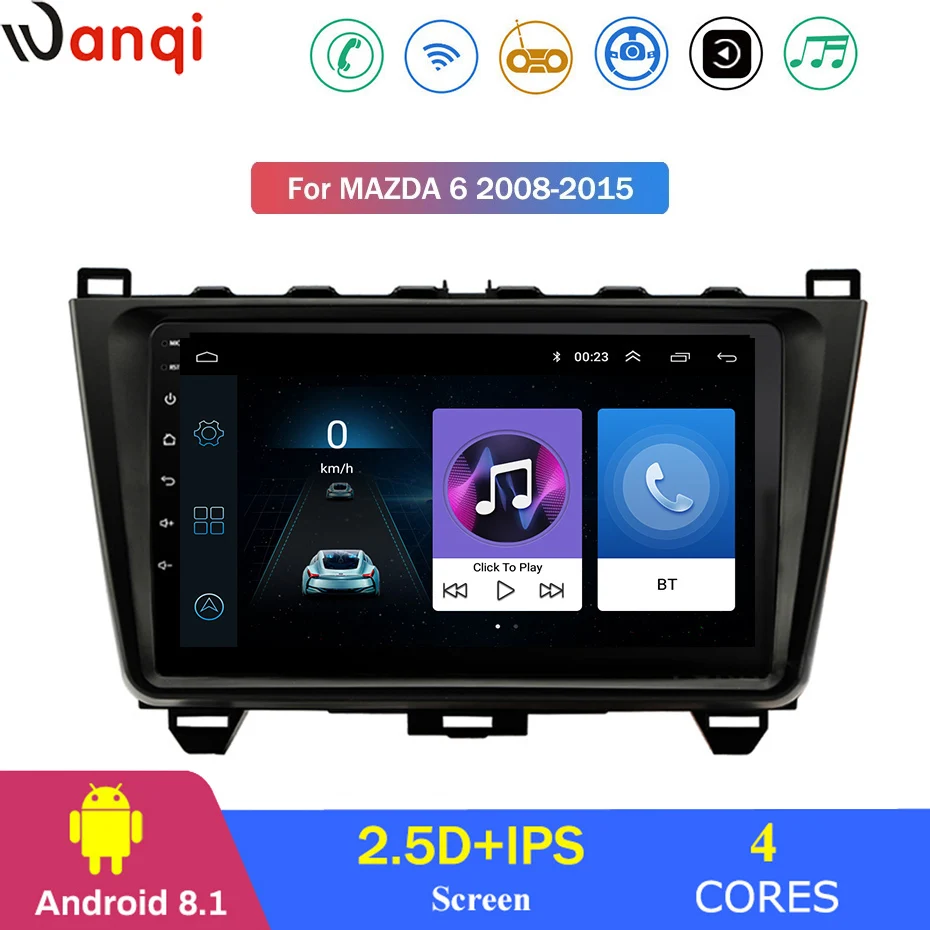 Для Mazda 6 Ruiwing 2008 2015 автомобильный Радио Мультимедиа Видео плеер навигация gps Android 8
