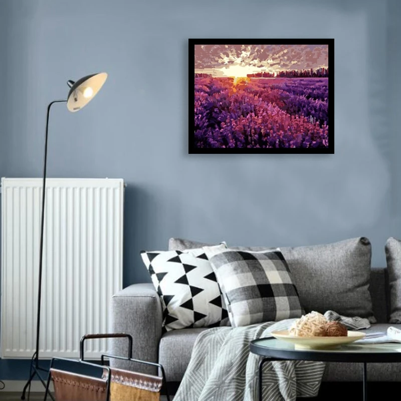 Безрамная картина Картина по номерам домашний декор DIY Цифровая на холсте