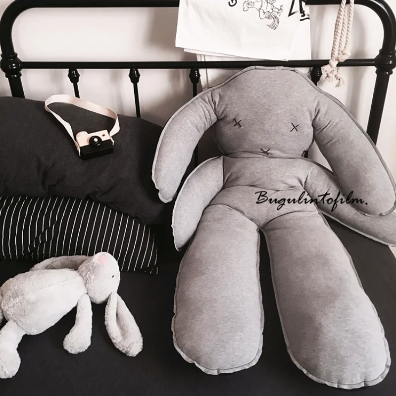 

INS скандинавский Детский мягкий набивной игровой коврик, животные, супер большой кролик, коврик для сна, Симпатичные плюшевые игрушки, куклы...